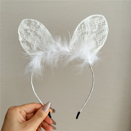 Ladies' Temperament Lace High-end Cat Ear Hair Accessory