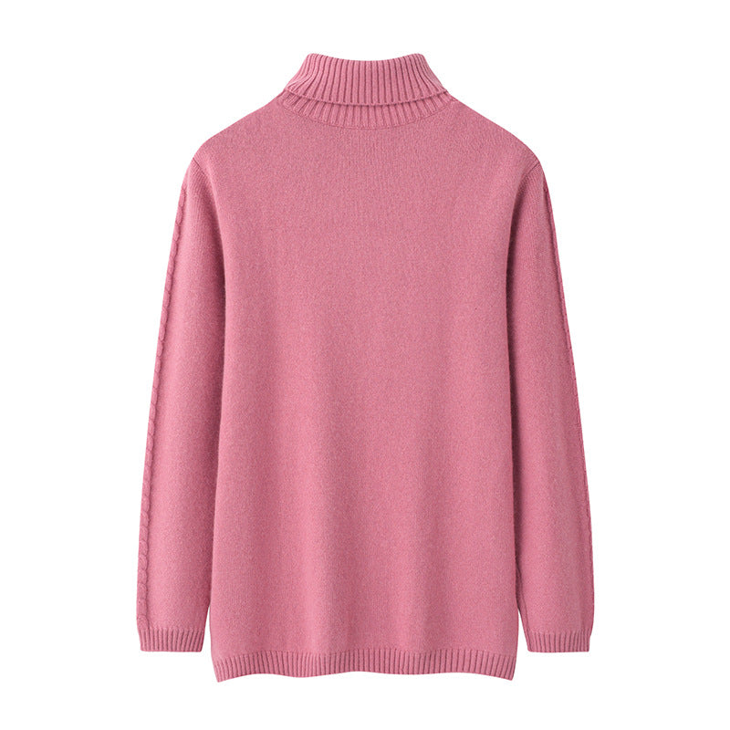Women's Double-strand Thick Wool Knitted Bottoming Shirt