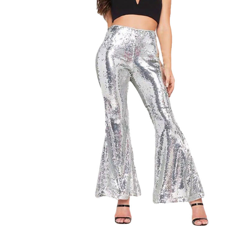 Ladies Sexy Nightclub Sequin Slacks
