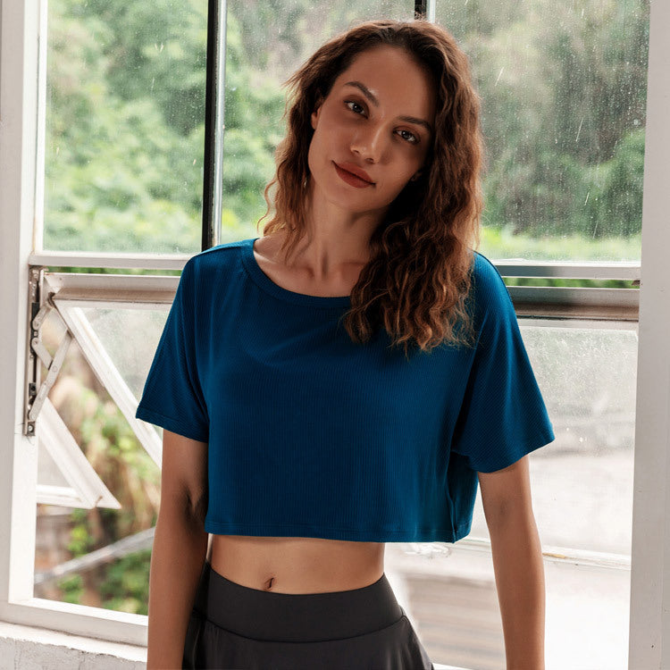 Top Women's Breathable Quick-drying T-shirt Short-sleeved Yoga Clothes