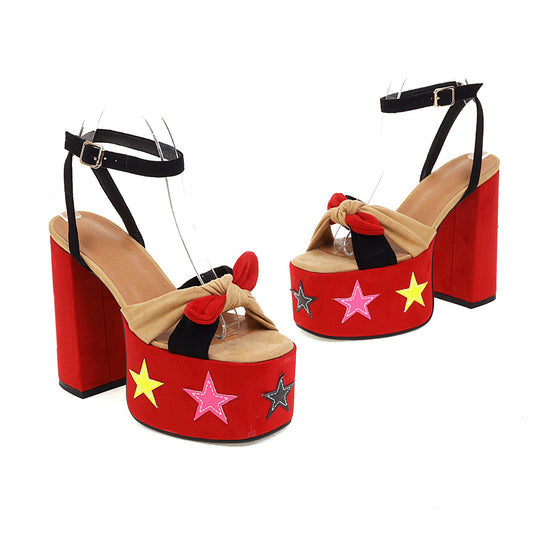 Chunky High Heel Platform High Sandals Women's Fashion Sandals