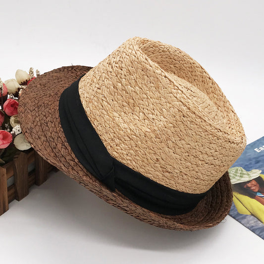 Korean Version Raffia Top Hat Beach Sunshade Sunscreen