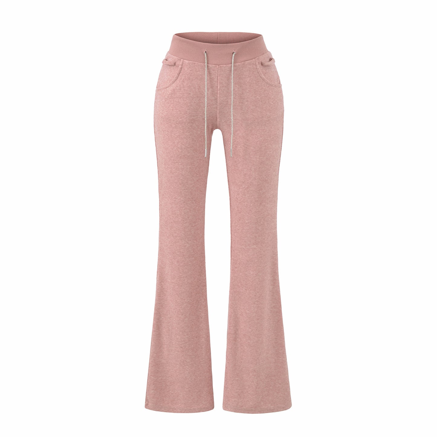 With Beaded Chains Flared Casual Trousers