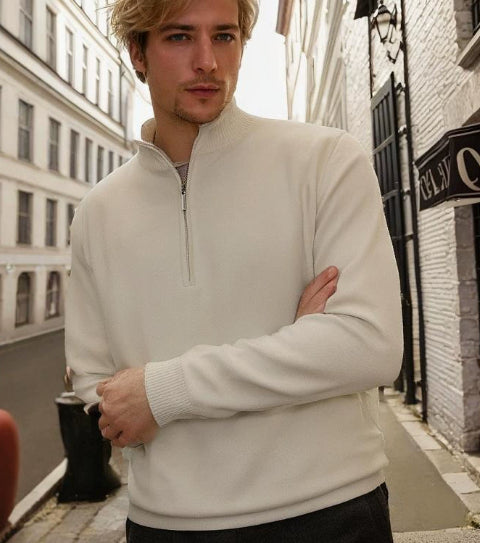 Men's European And American Long-sleeved Cashmere Undershirt