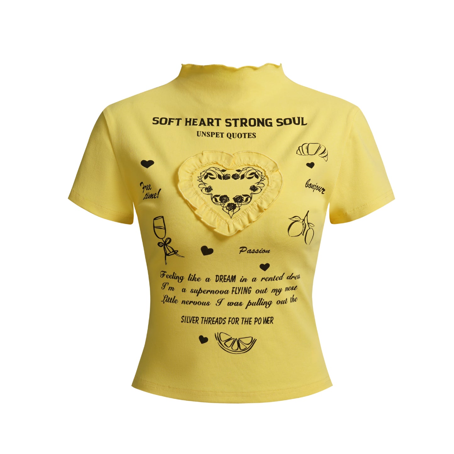 Heart Printing Ins Summer Personalized Minority Loose Women's Short Sleeve