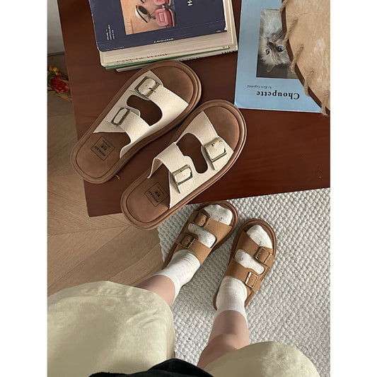 Casual Platform Non-slip Beach Flip-flops Women's Summer Outerwear