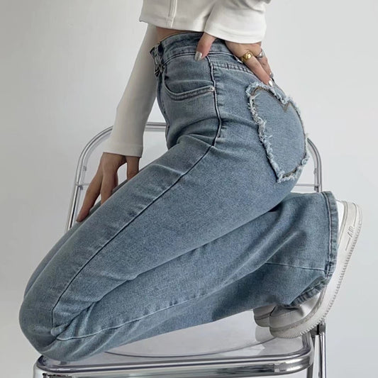 Women's Love Fart Pocket Flare Jeans