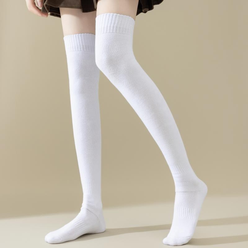 Womens Winter Fleece-lined Extra-thick Over-the-knee Thermal Socks
