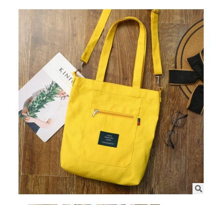 Detachable Strap Literary All Match Canvas Shoulder Bag
