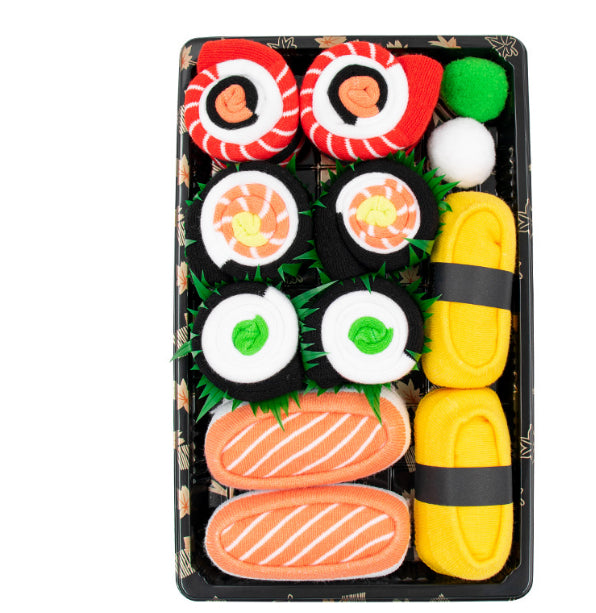 Medium Tube Breathable Combed Cotton Sushi Socks Box