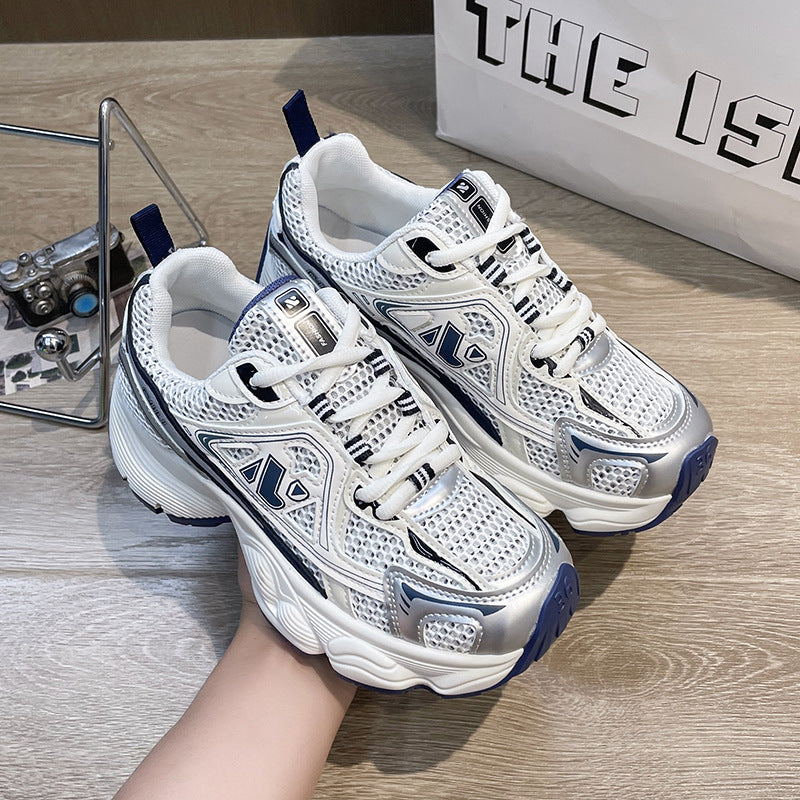 Women's Summer Mesh Casual Thin Platform Height Increasing Shoes
