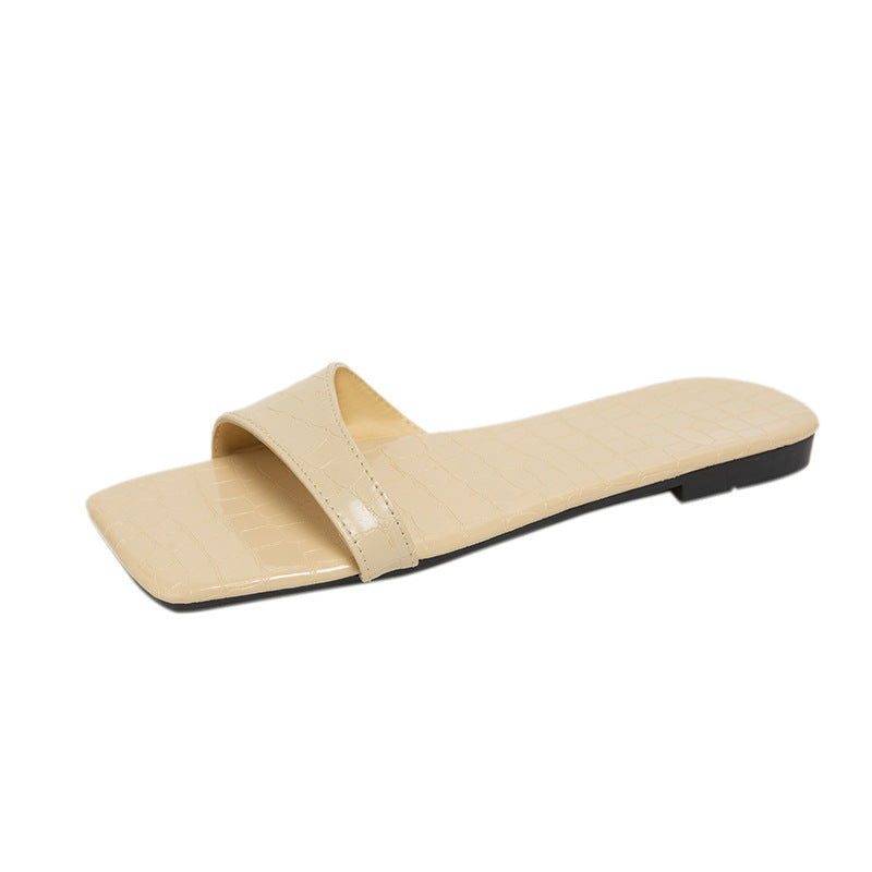 Flat-bottomed Fashion Casual Outing Slippers