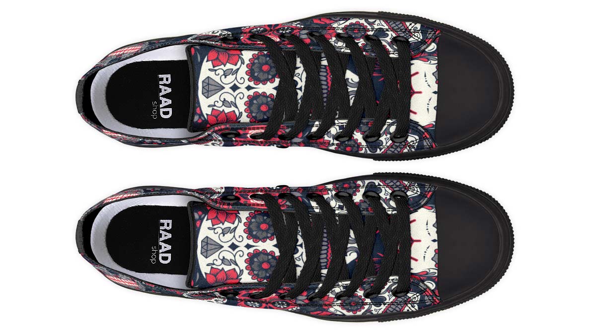 Fashion Print Couple Low-Top Canvas Shoes