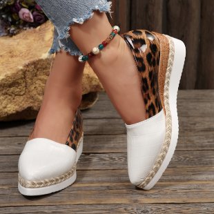 Woven Hemp Rope Muffin Bottom Low-cut Breathable Pointed Women's Pumps