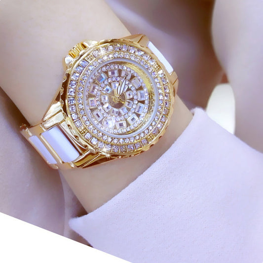 Fashion Full Of Diamond Women Watch Bracelet Full Of Diamond Women