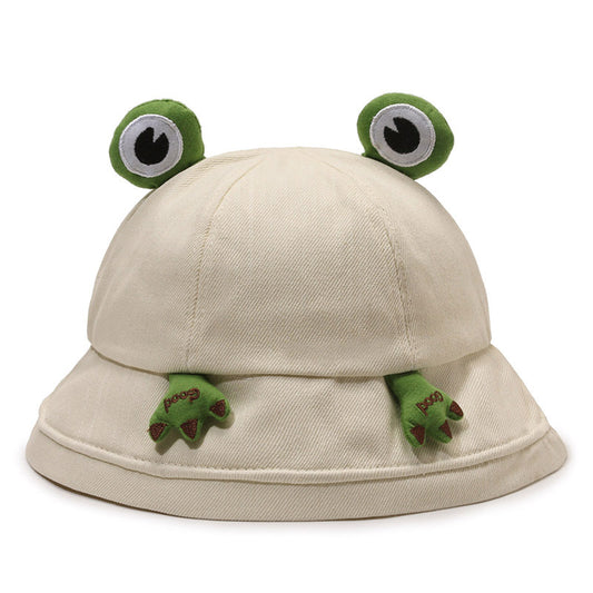Cute Cartoon Frog Female Fisherman Hat