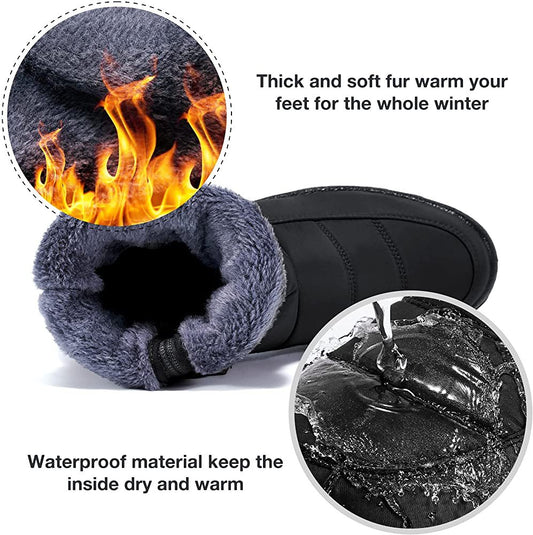 Women's High-top Waterproof Non-slip Cotton Boots