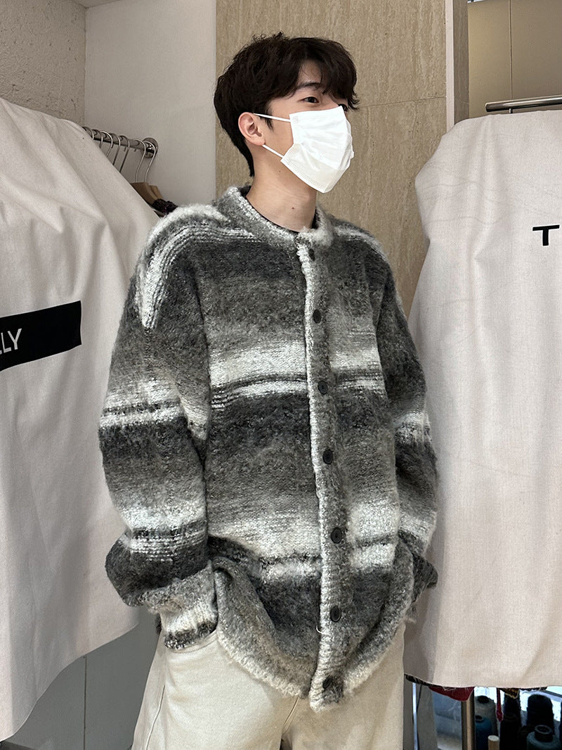 Autumn Contrast Color Pattern Sweater