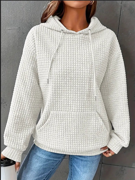 Moderigtig og individuel ensfarvet sweatshirt til kvinder