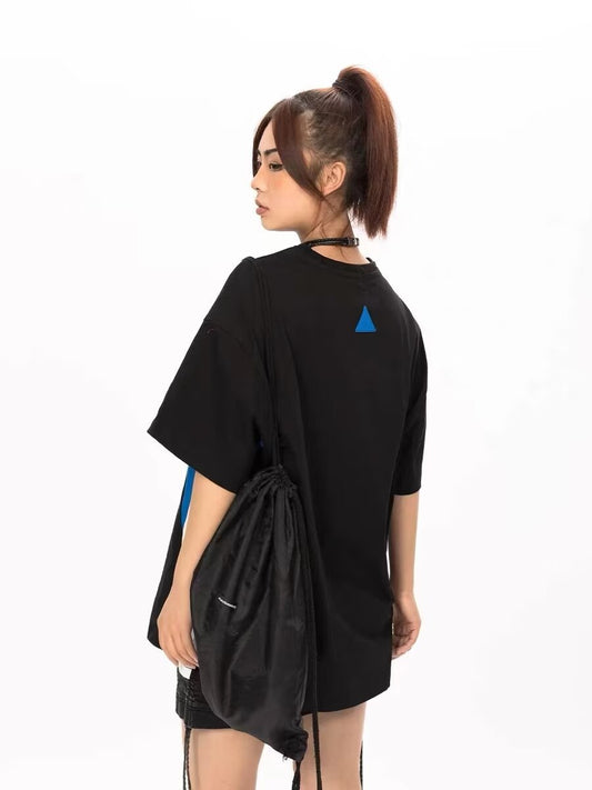 Round Neck Printed Top Ins Fashion Brand Loose Half-sleeved T-shirt