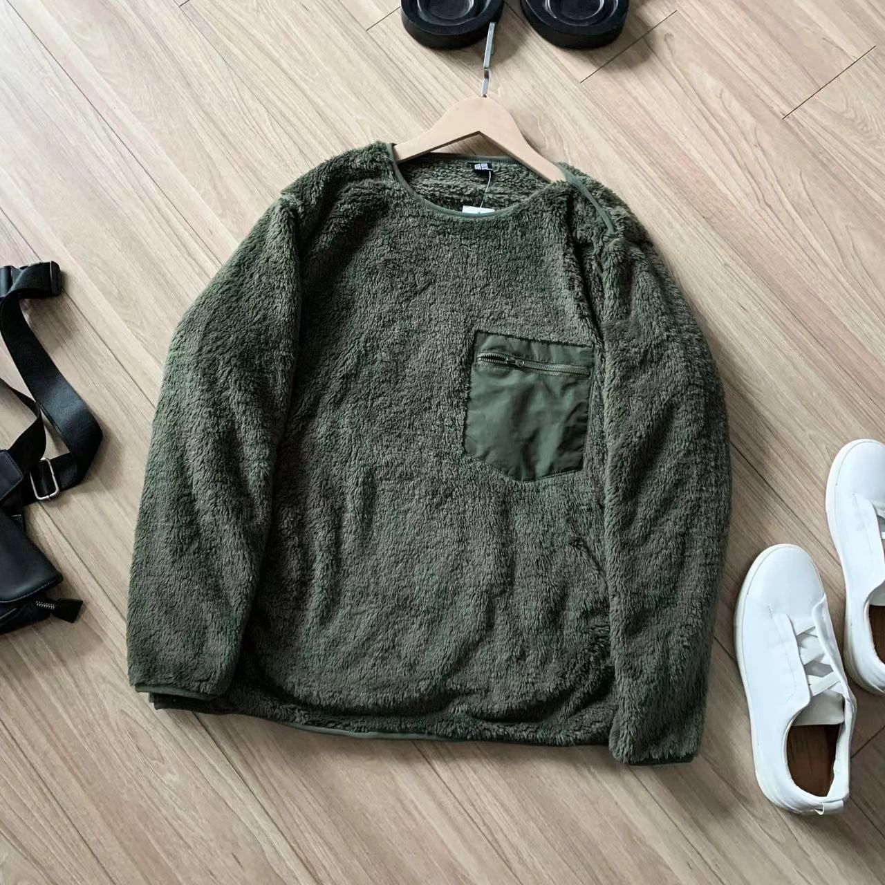 Mens And Womens Long-pile Fleece Pullover For Fallwinter