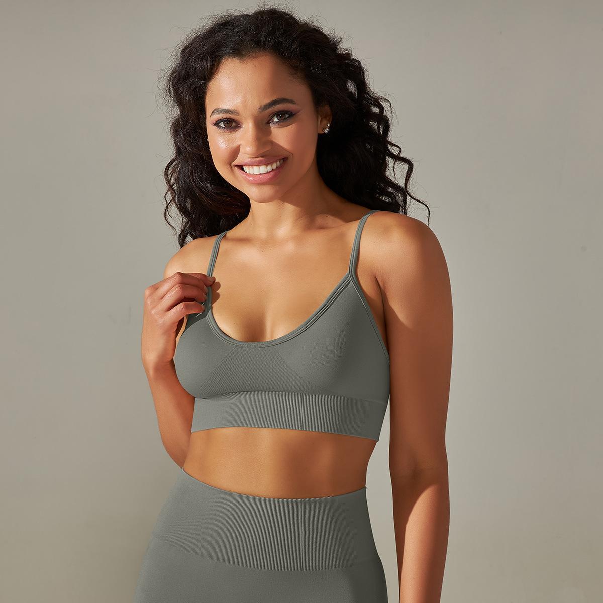 Seamless Knitted Quick-drying Yoga Vest Camisole For Women