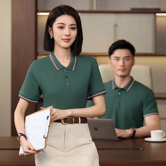 Short Sleeve Lapel Group Building Casual Polo Shirt