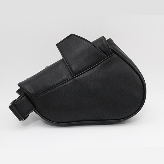 Half Round Wide Shoulder Belt Messenger Bag