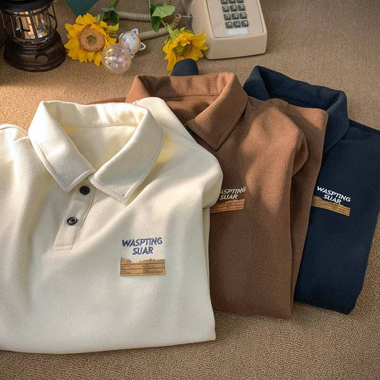 American Retro Polo Shirt Men's Short Sleeve