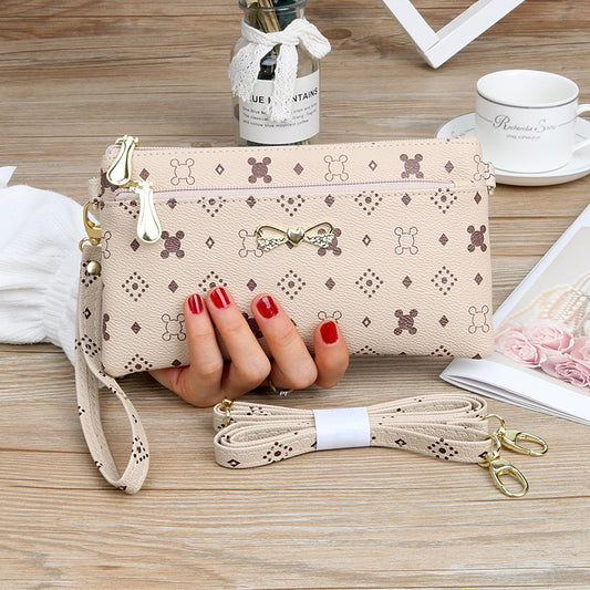 Sommer Dame Clutch Casual All-match Lille Taske Mobiltelefon Pung Skuldertaske