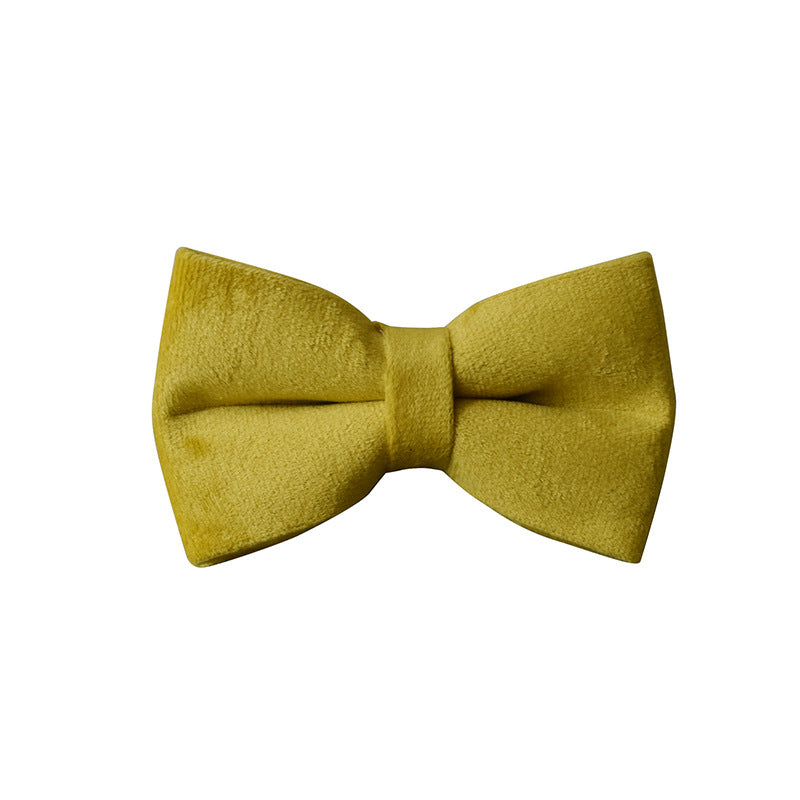 Yellow Fleece Pet Dog Collar Adjustable For Medium To Large Dogs