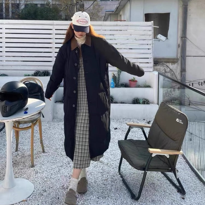 Winter New Cotton Jacket, Casual And Loose Fit, Knee Length Short Down Jacket