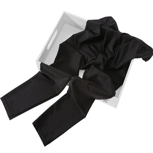 Stretch Gloss Pants Nylon Slim-fit Leggings