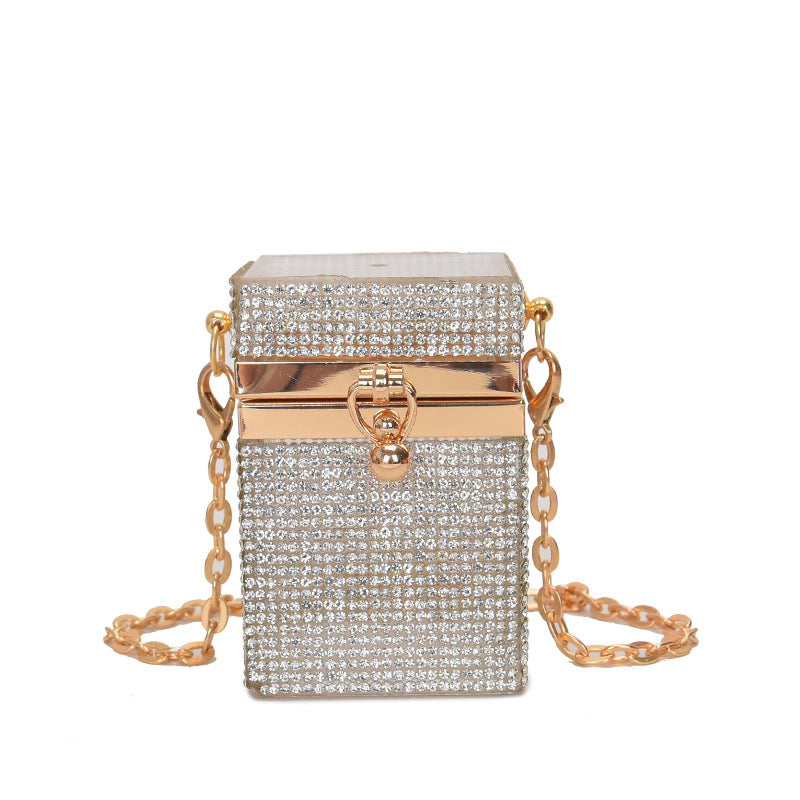 Fashion Chain Hand-held Women's Messenger Box Bag