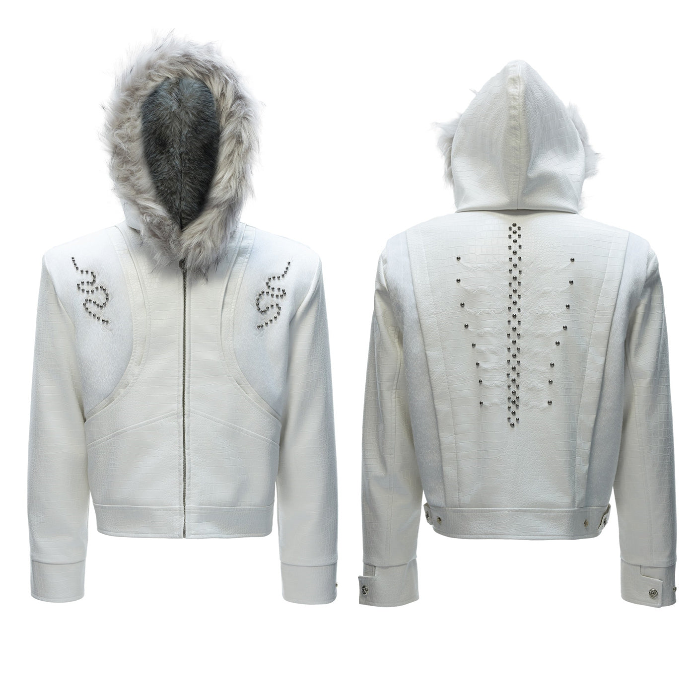 Mens Fleece-Lined Thick Cotton Padded Jacket