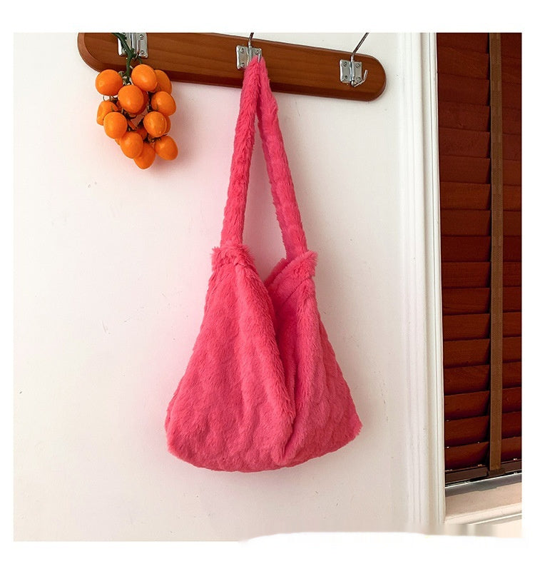 Love Fashion Casual Fluffy Shoulder Bag