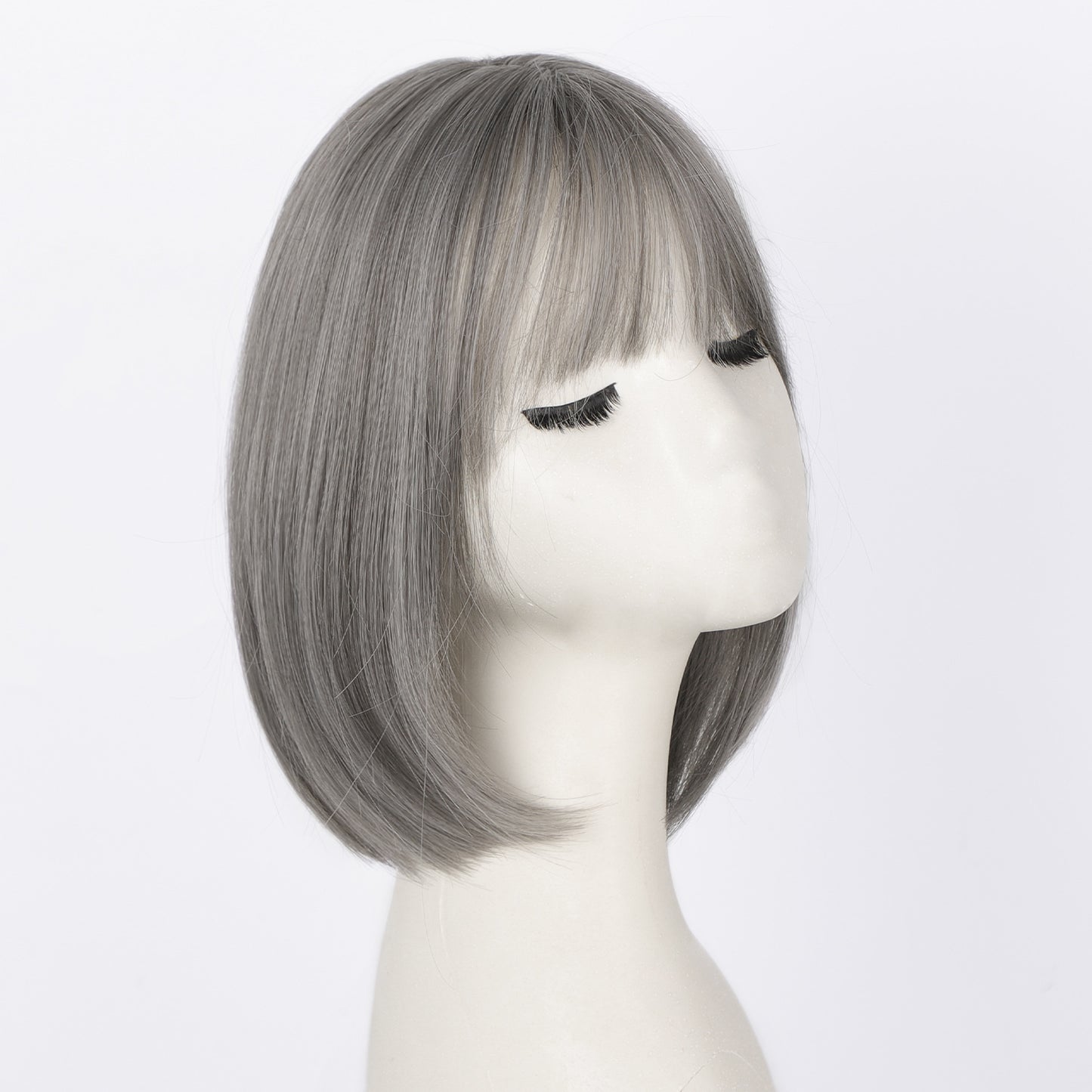 Wig Women's Natural Lightweight Breathable Cover Gray Hair Invisible