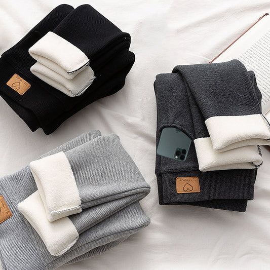 Women Leggings High Waist Pockets To Keep Warm