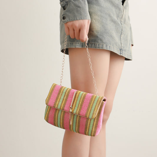 Women's Cross-body Bag Korean Style Trendy Straw