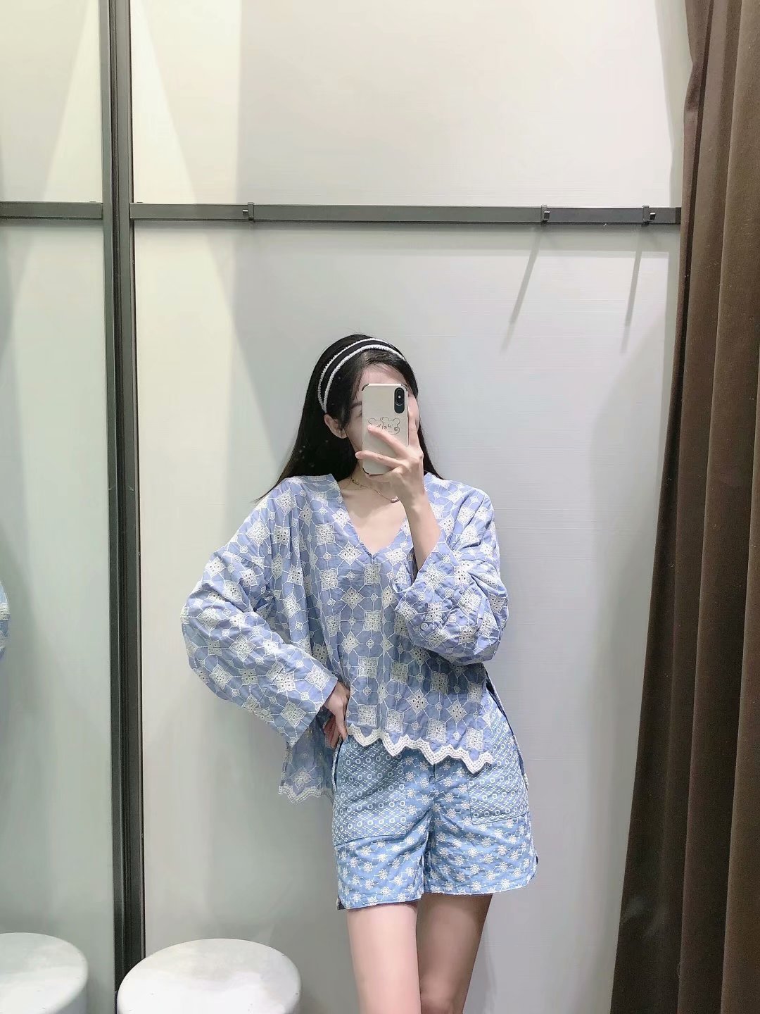 European And American Style Casual Embroidered Wide-leg Shorts