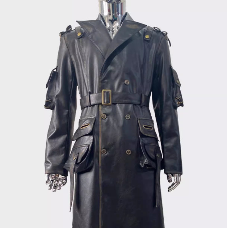 Men's Motorcycle Plus Size Leather Jacket