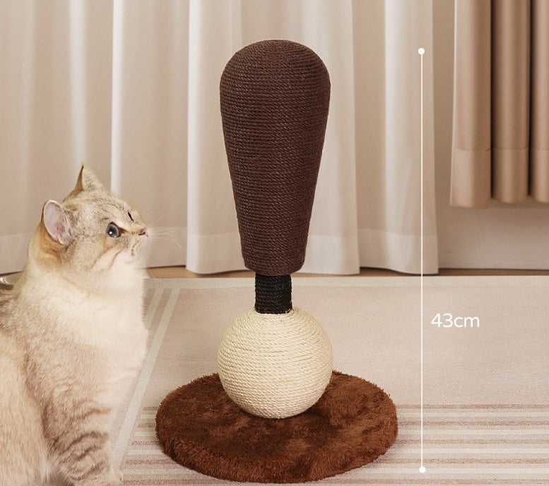 Exclamation Point Grinding Claw Cat Teaser Toy Vertical
