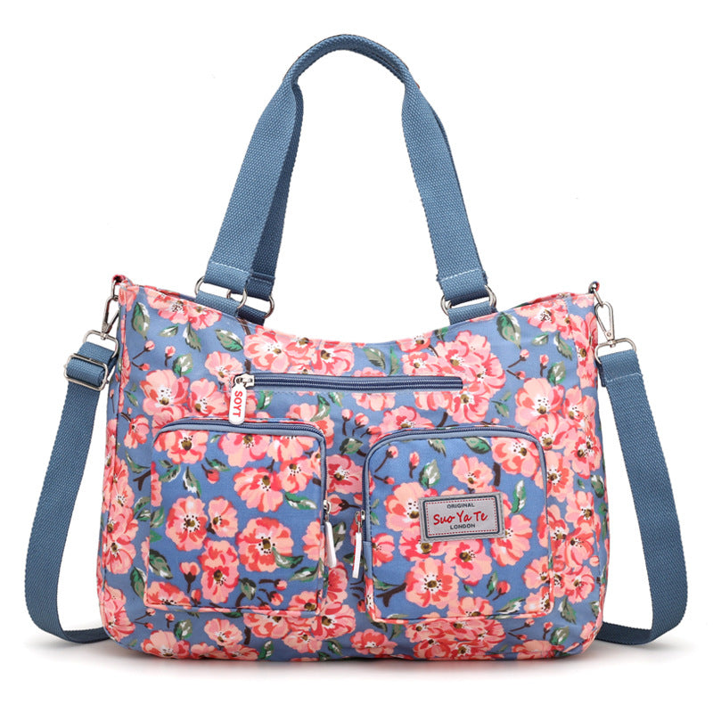 Large-capacity Printed One-shoulder Women's Canvas Bag