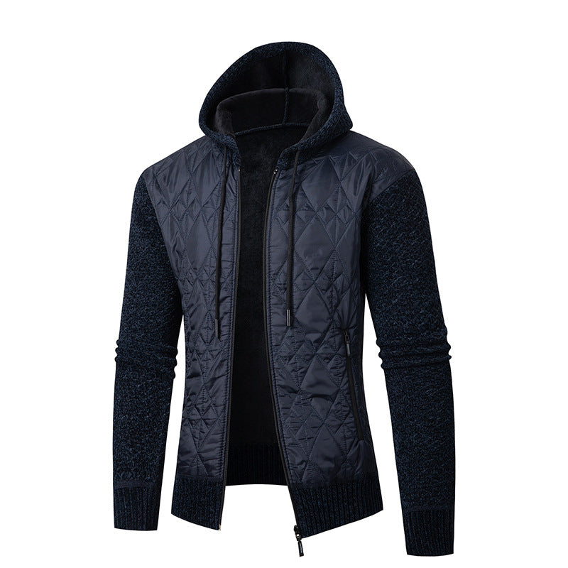 Men's Casual Hooded Sweater Coat