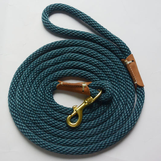 Pet leather nylon traction rope