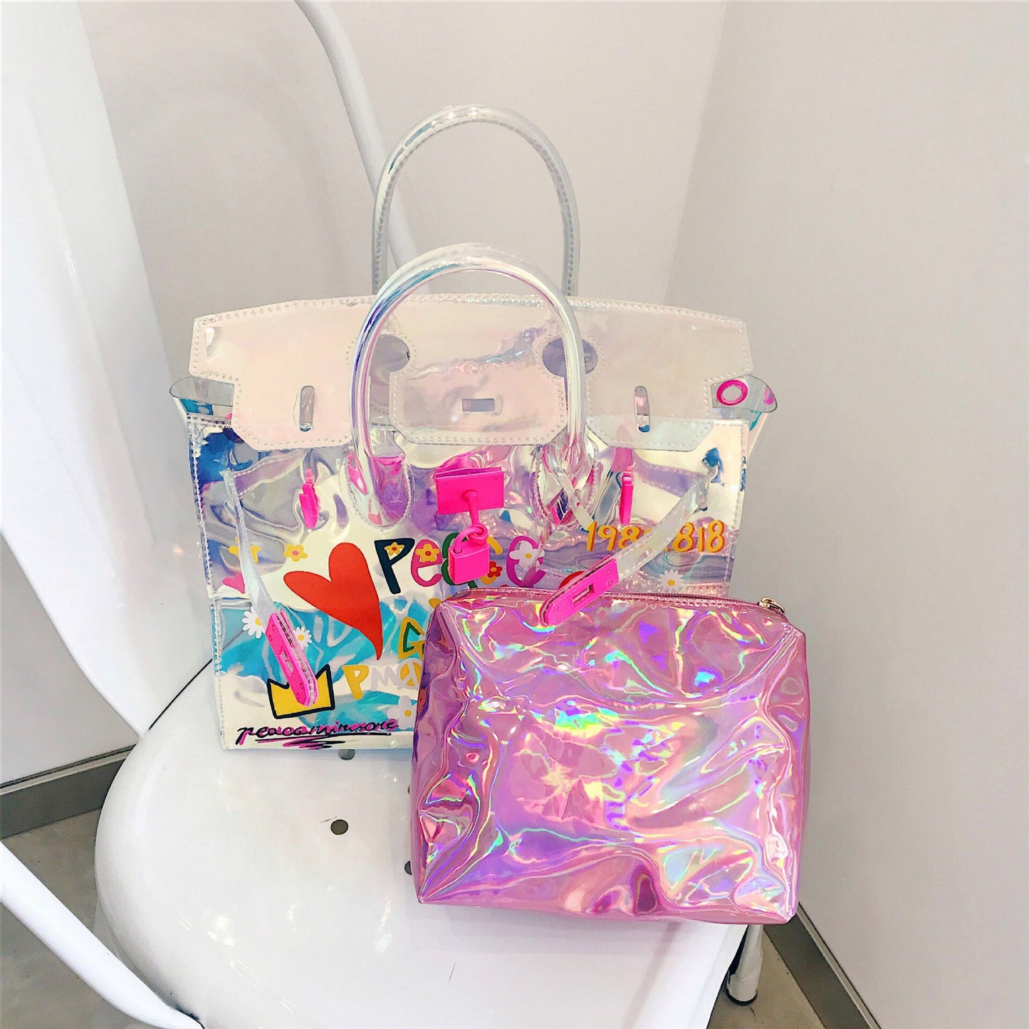 Summer transparent bag female jelly bag