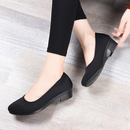 Wedge Shallow Mouth Breathable Work Shoes