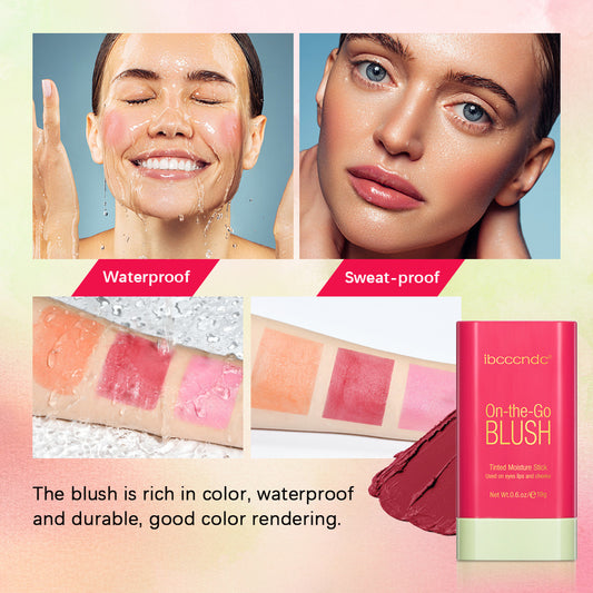 High-gloss Portable Solid Blush Cream