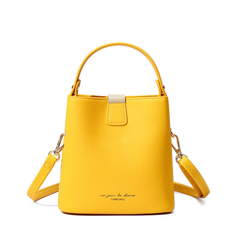 Trendy messenger fashion ladies one-shoulder bucket bag