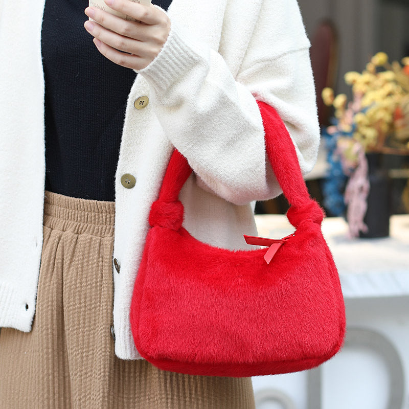 Furry mini bag